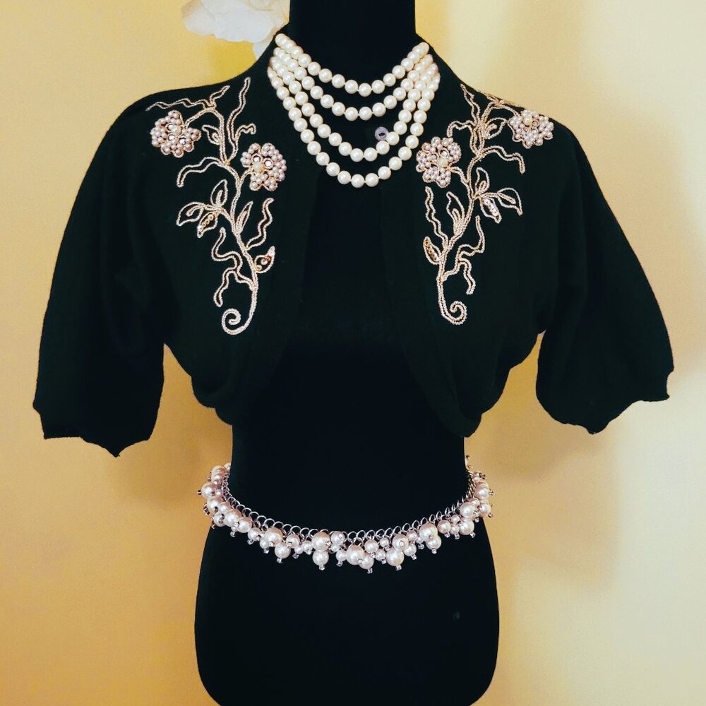 SHEPHERD VINTAGE KNIT BOLERO